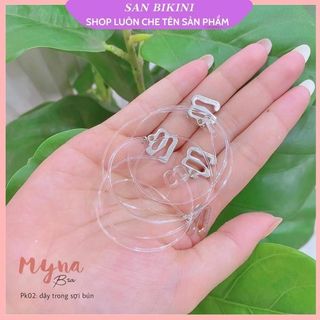Dây áo ngực trong suốt nhựa dẻo siêu dai sợi bún/sợi dẹt –