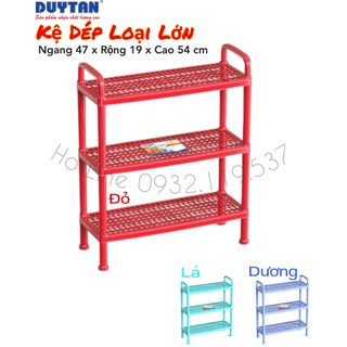 🌱Duy Tân Store🌱 Kệ dép nhựa Lưới Lớn Duy Tân -3 Tầng (KT-47 x 19 x 54 cm)