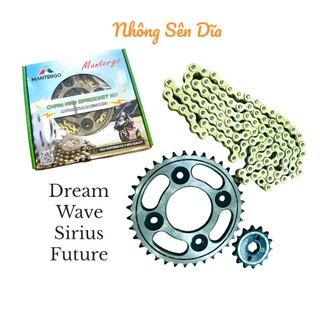 Nhông Sên Dĩa Mantergo Dream Wave Sirius Future Xích Vàng 9 Ly