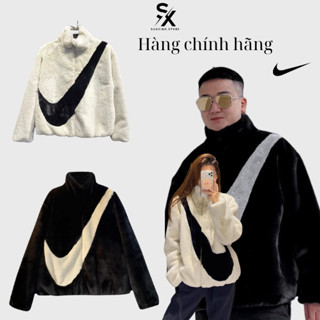 Áo khoác Nike form oversize nam nữ chất lông cao cấp 3 lớp dày dặn  mềm mại  áo lông cao cấp Sanxinh TZ711.