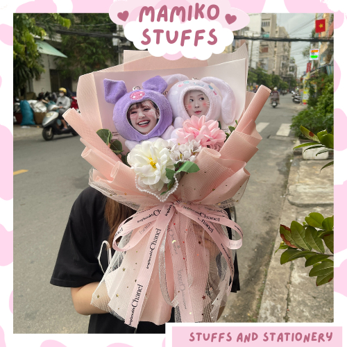 Bó hoa gấu bông dễ thương làm quà 14/2, quà 8/3, quà sinh nhật siêu xinh