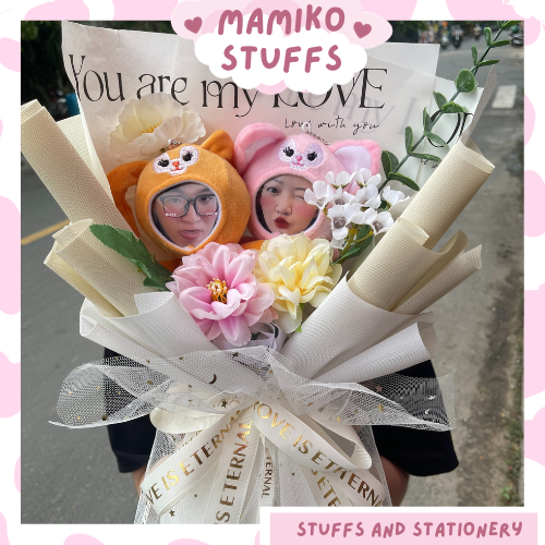 Bó hoa gấu bông dễ thương làm quà 14/2, quà 8/3, quà sinh nhật siêu xinh