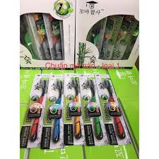 Bàn chải đánh răng Bossi 921 Hàn Quốc chính hãng bàn chải đánh răng than tre hoạt tính lông mềm mịn