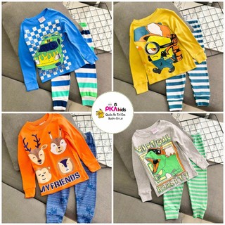 Bộ tay ngắn quần dài bé trai borip xuất 10-22 ký bộ khủng long bộ siêu nhân oto cho bé pikakids