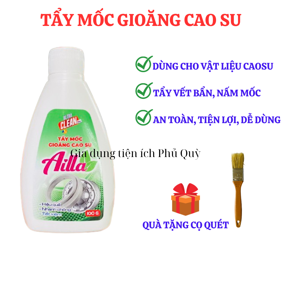 Tẩy Mốc Gioăng Cao Su Máy Giặt ⚡️Quà Tặng⚡️Siêu Tẩy Mốc Gioăng Cao Su Ailla Chuyên Gia Làm Sạch Gioăng Cao Su Máy Giặt