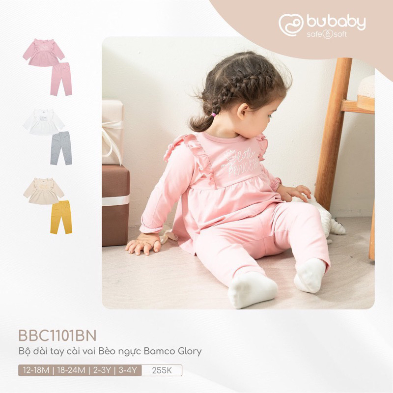 Bộ bubay bé gái size 3-4y newtag 255k sale 179k