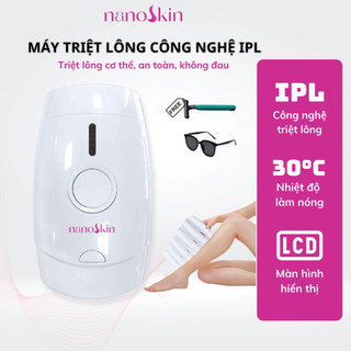 Máy Triệt Lông NANOSKIN BB-884 Công Nghệ IPL An Toàn Cho Da, Màn Hình Hiển Thị 5 Cường Độ Xung Ánh Sáng, Sử Dụng Toàn Th