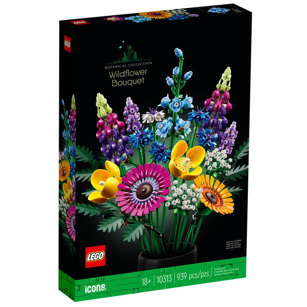 [HAPPY.BRICKS] LEGO ICONS - 10313 - BÓ HOA DẠI TRANG TRÍ - WILDFLOWER BOUQUET