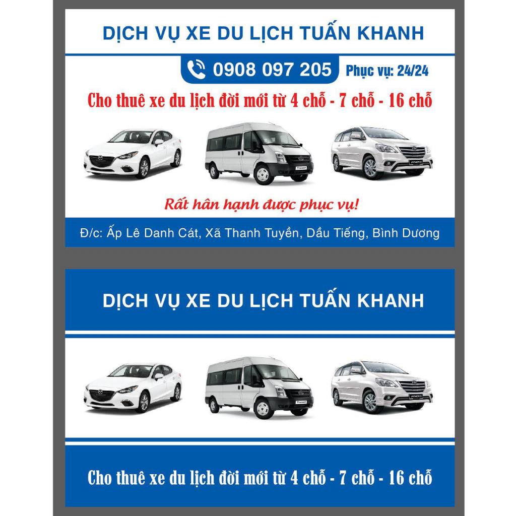 In Danh Thiếp Card Visit Xe Taxi Gia Đình Theo Yêu Cầu
