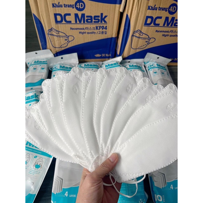 Khẩu trang KF94 DC Mask mix 2 màu trắng + xám