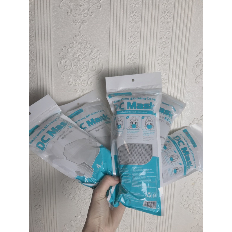 Khẩu trang KF94 DC Mask mix 2 màu trắng + xám