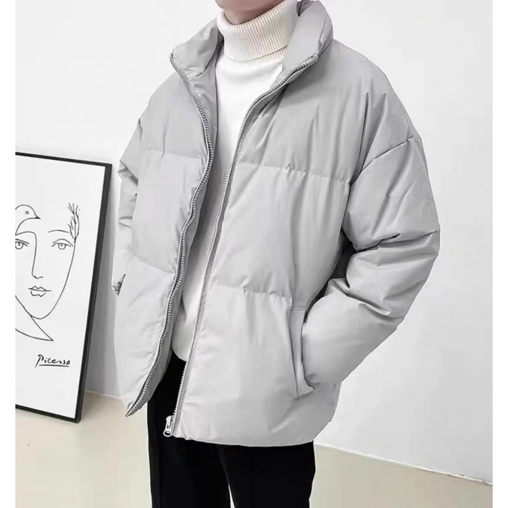 Áo phao trơn nam nữ chất phao béo cao  cấp chuẩn form hàng cao cấp chính hãng mùa đông đầy đủ tem mác Sanxinh566