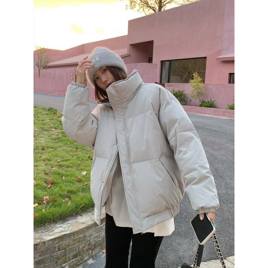 Áo phao trơn nam nữ chất phao béo cao  cấp chuẩn form hàng cao cấp chính hãng mùa đông đầy đủ tem mác Sanxinh566