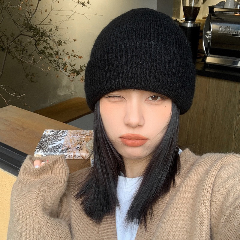 M002 - Mũ len mềm unisex nam nữ màu vintage mua đông