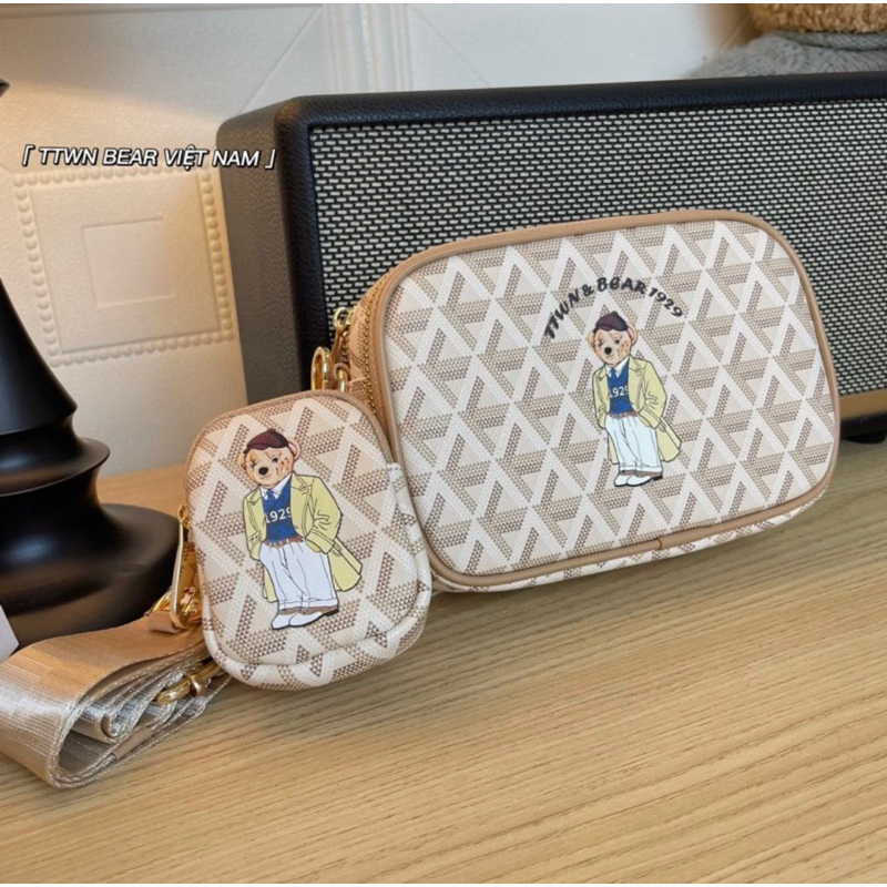 Túi Bear dáng hộp Thái