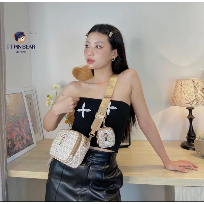 Túi Bear dáng hộp Thái