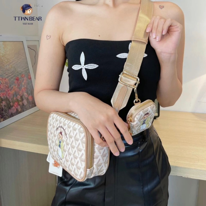 Túi Bear dáng hộp Thái