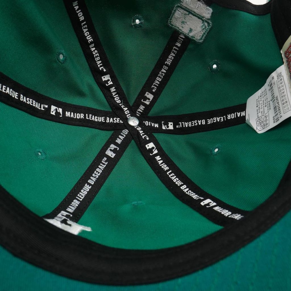 Mũ lưỡi trai nam nữ thương hiệu MLB N-Cover LA Dodgers chất liệu cotton màu xanh lá cây