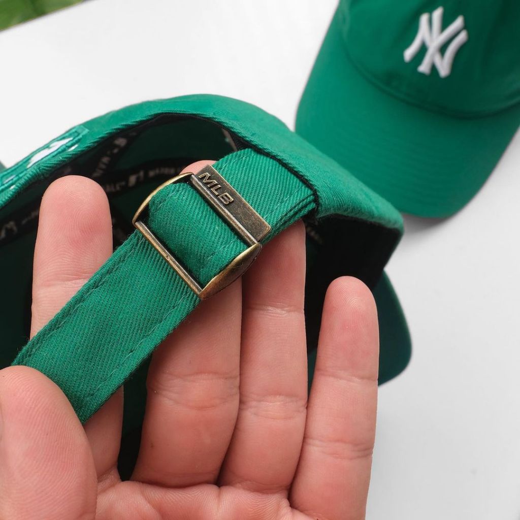 Mũ lưỡi trai nam nữ thương hiệu MLB N-Cover LA Dodgers chất liệu cotton màu xanh lá cây