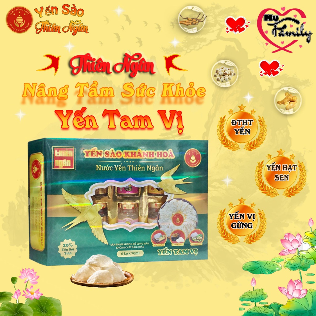 Nước Yến Sào Thiên Ngân 20% Hộp Quà Tặng  - Tăng Cường Sức Khỏe, Bồi Bổ Cơ Thể