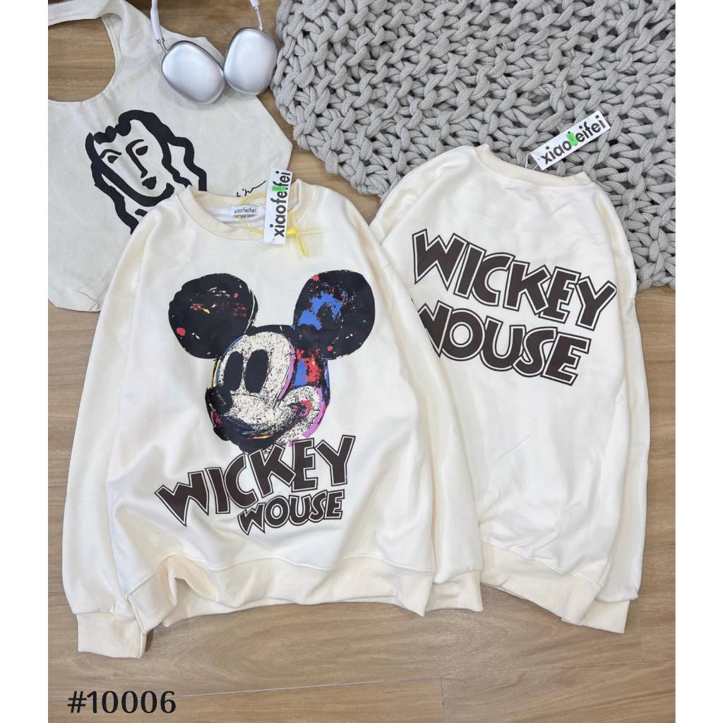 Áo Hoodie ,áo nỉ hoodie ,khoác Unisex ,in hình mecky oversize form rộng phong cách ulzzang hàn quốc