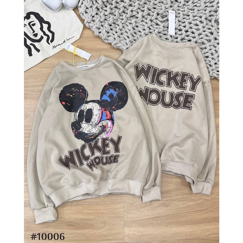 Áo Hoodie ,áo nỉ hoodie ,khoác Unisex ,in hình mecky oversize form rộng phong cách ulzzang hàn quốc