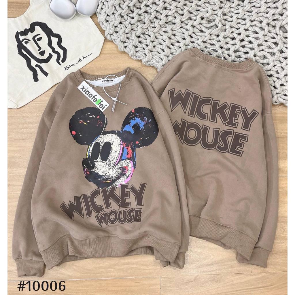 Áo Hoodie ,áo nỉ hoodie ,khoác Unisex ,in hình mecky oversize form rộng phong cách ulzzang hàn quốc