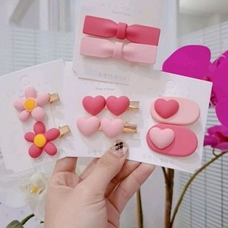 Set 2 kẹp tóc mái nhiều kiểu dễ thương