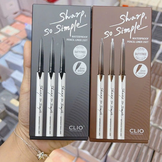 Chì kẻ viền mắt clio sharp, so simple waterproof pencil liner 0.14g