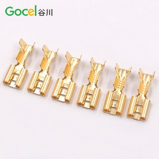Túi 50 đầu cốt cắm mạ đồng 6.3mm (Hàng sản xuất tại việt nam)