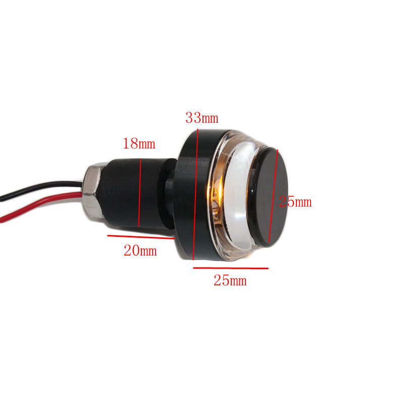 1 Đèn LED Xi Nhan DC 12V Gắn Tay Lái, Ghi Đông Xe Máy.