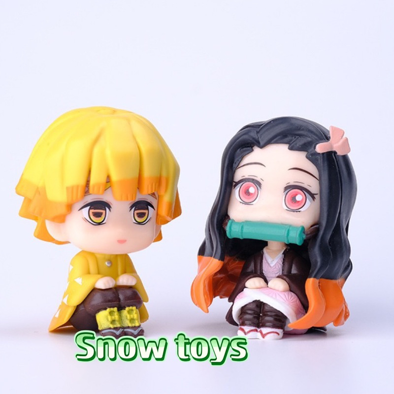 Mô Hình Kimetsu No Yaiba Thanh Gươm Diệt Quỷ Tanjiro Nezuko Zenitsu Inosuke Mitsuri Shinobu Muichiro Tokito Uzui Tengen