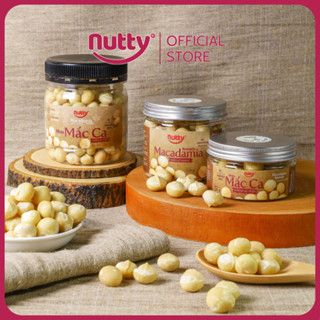Nhân mắc ca nướng tự nhiên Nutty - Hạt mắc ca Úc nướng nguyên vị, tốt cho mẹ bầu - Hạt dinh dưỡng tốt cho sức khỏe