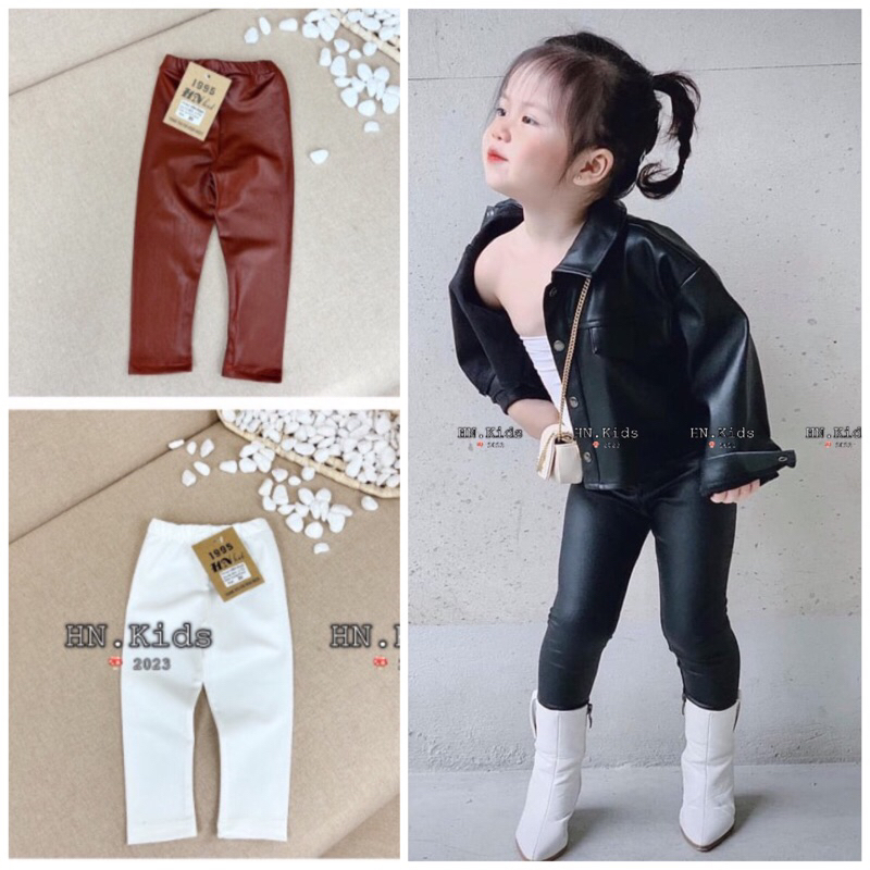 Quần legging dài cho bé, quần dài thu đông cho bé tráng da sang chảnh, lên form siêu xinh