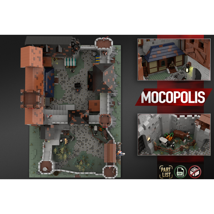 Bản Thiết Kế Lâu Đài Medieval Royal Castle 10546 Mảnh