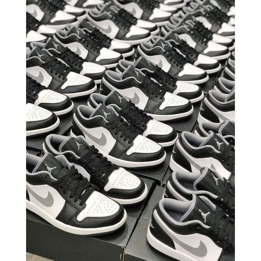 Giày Nike Air Jordan 1 Low Smoke Grey Black V3 ''553558-040'' chính hãng cho nam nữ, Jordan low real fullbox FLEX SHOP