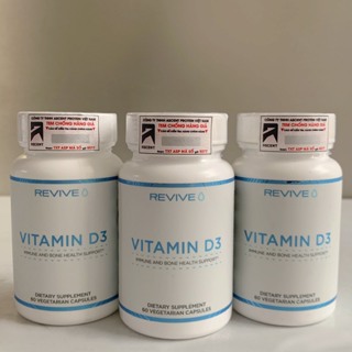 REVIVE Vitamin D3 5000 IU 60 viên Bảo vệ xương khớp, tim mạch by CBUM