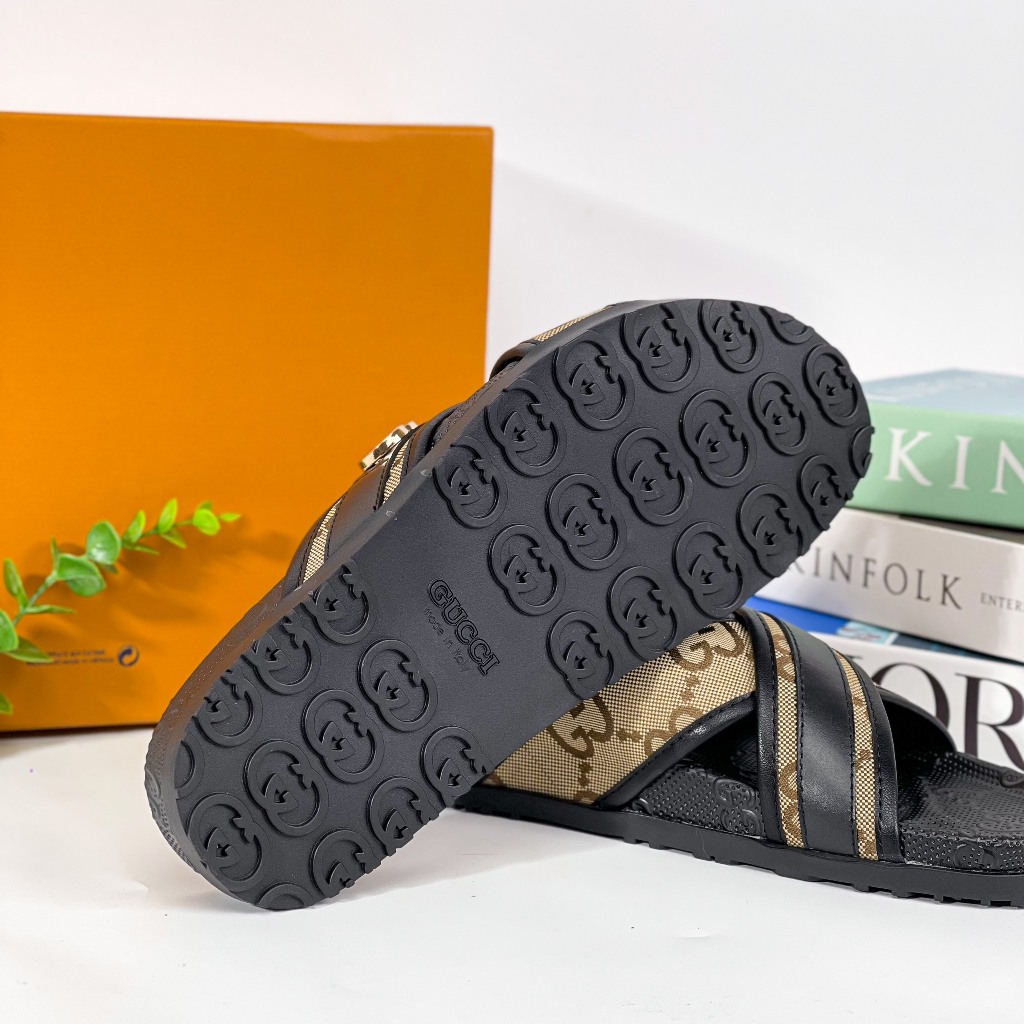 Dép Lê Dép Quai Ngang D53 Da bò cao cấp