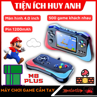 Máy chơi game cầm tay M8 Plus - Có tay cầm - Màn hình HD siêu nét - Pin 1200mAh - Bảo hành 12 tháng