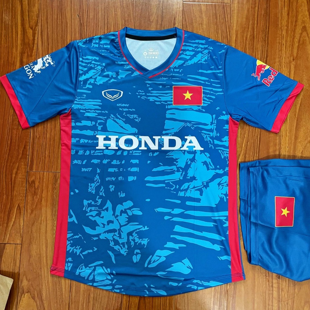 Bộ quần áo Bóng Đá Việt Nam Áo bóng đá tuyển Việt Nam- Xanh đậm