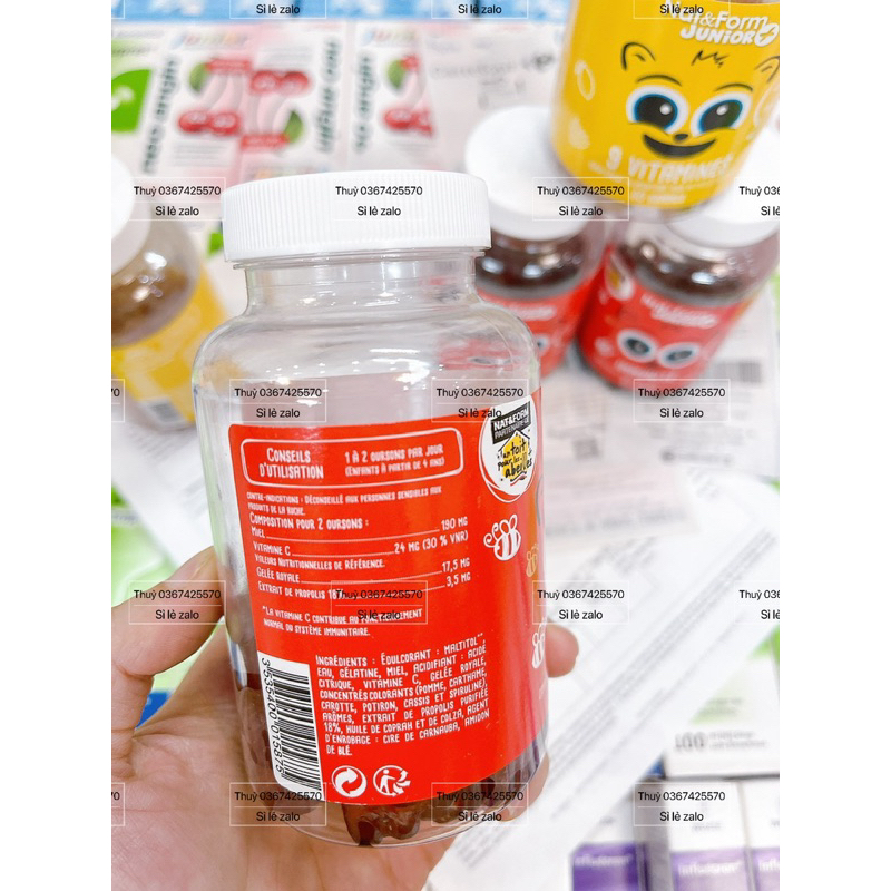 Kẹo Gum Vitamin Nat & Form Junior tăng đề kháng cho bé trên 4 tuổi