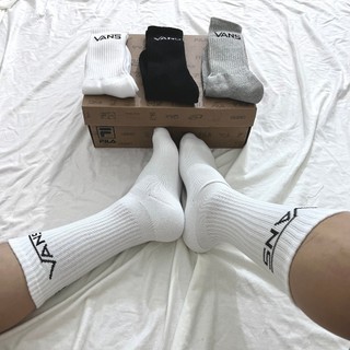 Tất vớ thể thao cao cổ Vans Basic White/Black/Gray - Free ship + Quà tặng từ TatsTats.vn
