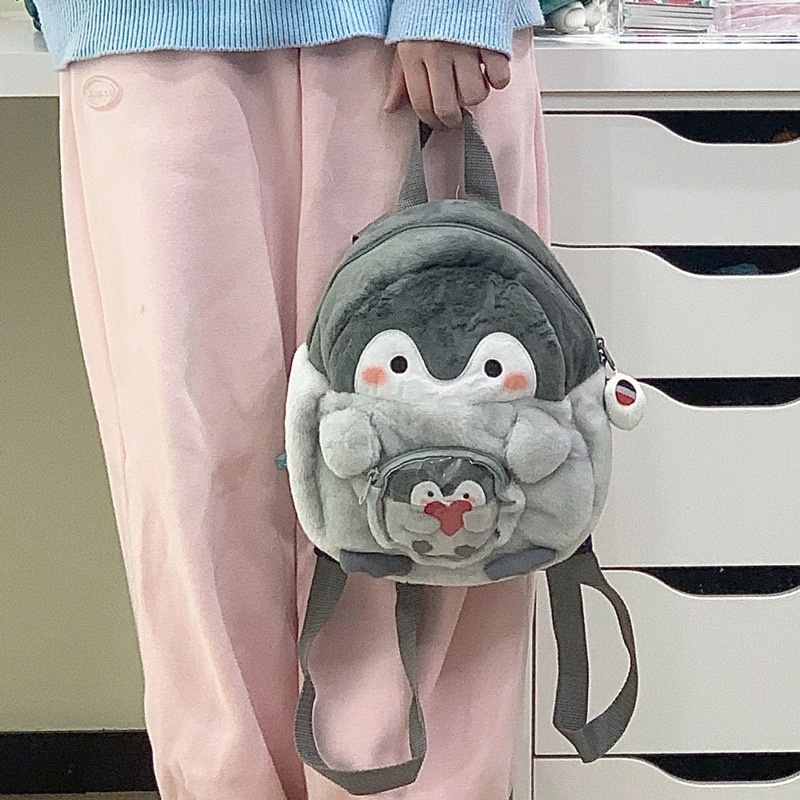 Ba Lô Hình Chim Cánh Cụt Hoạt Hình Dễ Thương