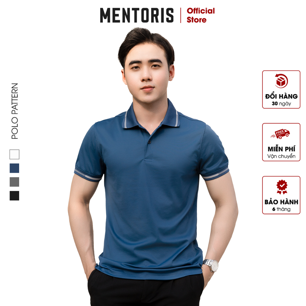 Áo Thun Polo Nam Cao Cấp Mentoris Thấm Hút Cực Tốt, Sang Trọng Lịch Lãm, Mẫu Mới Nhất 2023 MPL31