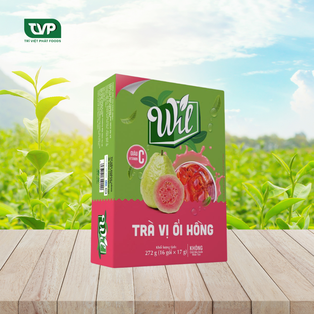 Trà ổi hồng Wil bổ sung vitamin c hộp 272g
