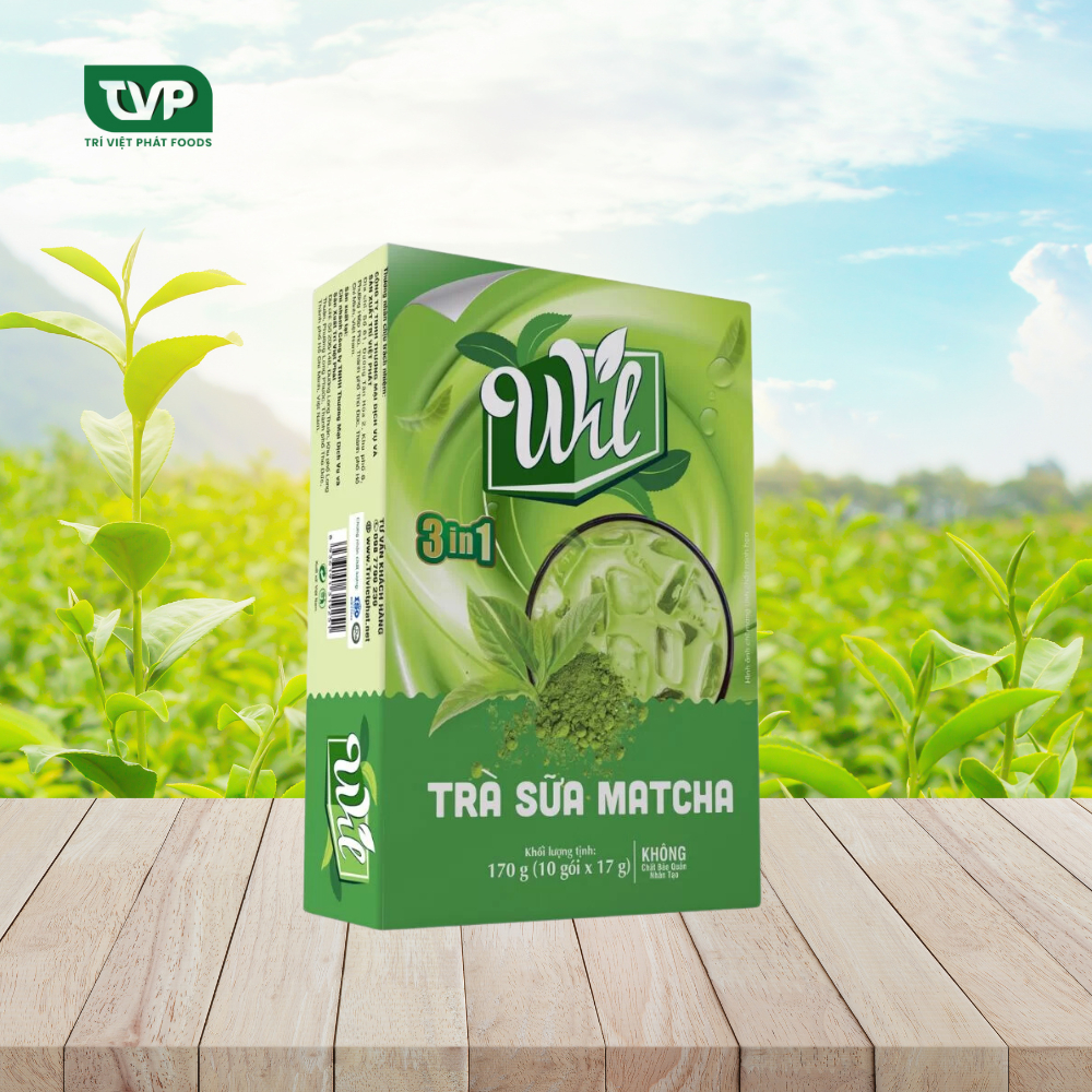Trà sữa matcha Wil 3 in 1 hộp 170g