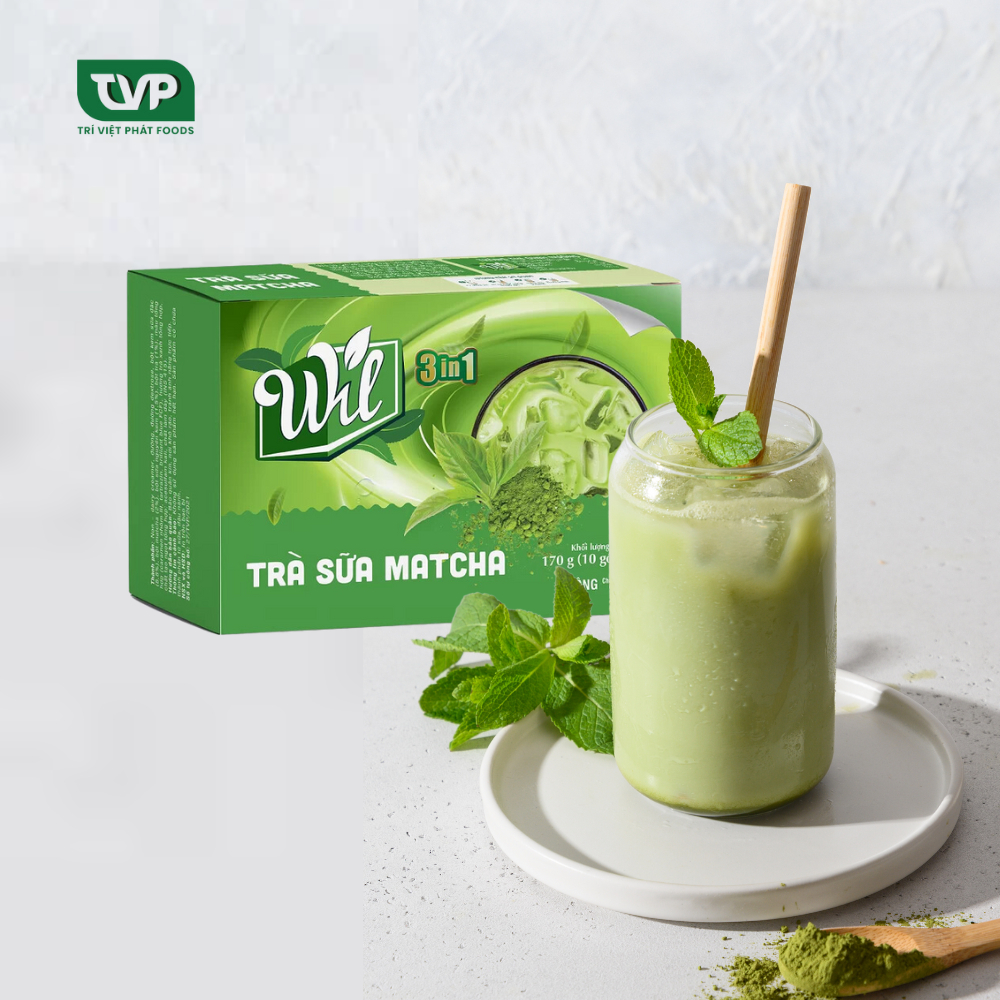 Trà sữa matcha Wil 3 in 1 hộp 170g
