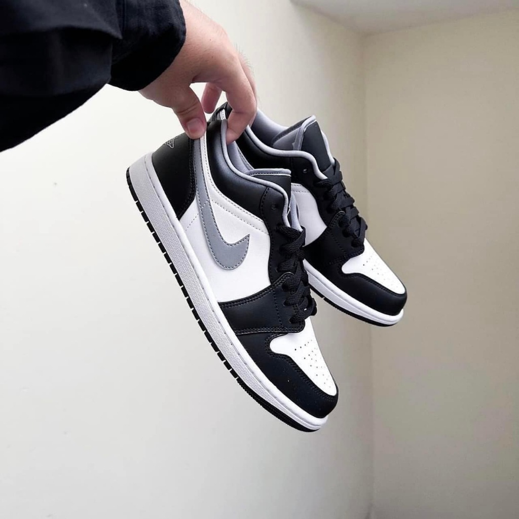 Giày Nike Air Jordan 1 Low Smoke Grey Black V3 ''553558-040'' chính hãng cho nam nữ, Jordan low real fullbox FLEX SHOP