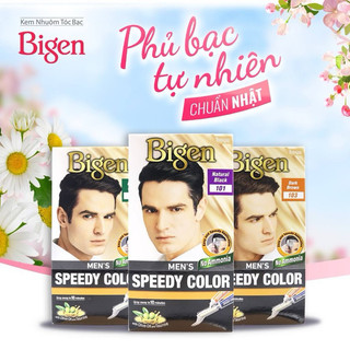 Thuốc nhuộm tóc phủ bạc cho nam bigen men’s speedy color