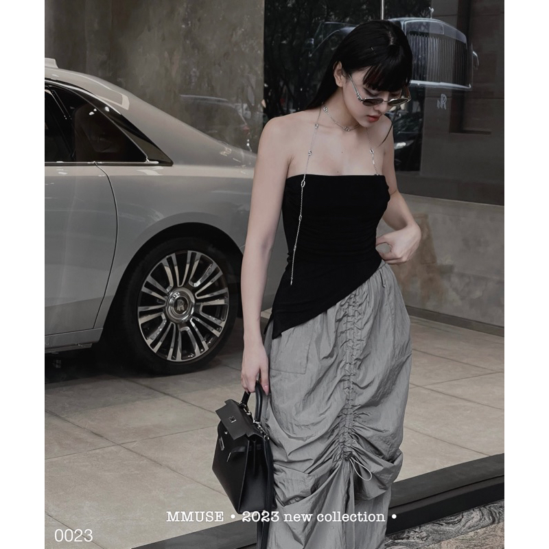 Set áo cúp váy nhún